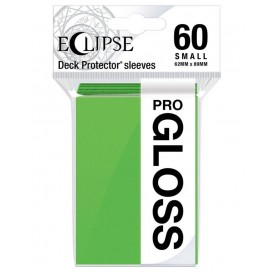  Протектори за карти Ultra Pro - Eclipse Gloss Small Size, Lime Green (60 бр.)