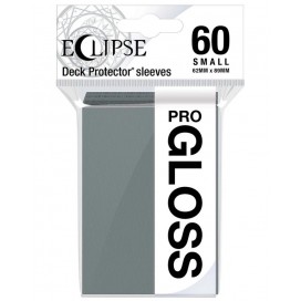  Протектори за карти Ultra Pro - Eclipse Gloss Small Size, Smoke Grey (60 бр.)
