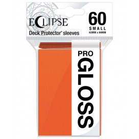  Протектори за карти Ultra Pro - Eclipse Gloss Small Size, Pumpkin Orange (60 бр.)
