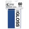  Протектори за карти Ultra Pro - Eclipse Gloss Small Size, Pacific Blue (60 бр.)