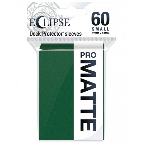  Протектори за карти Ultra Pro - Eclipse Matte Small Size, Forest Green (60 бр.)