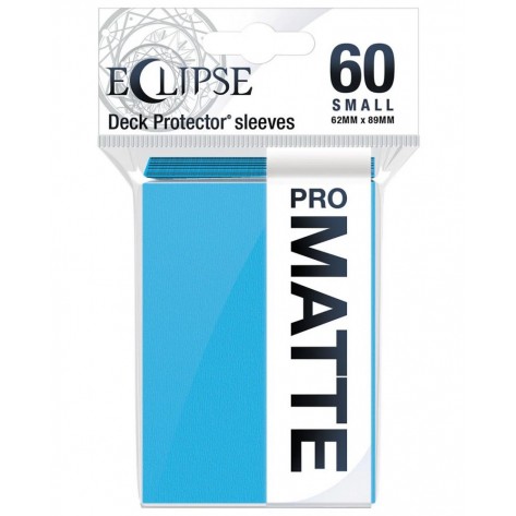  Протектори за карти Ultra Pro - Eclipse Matte Small Size, Sky Blue (60 бр.)