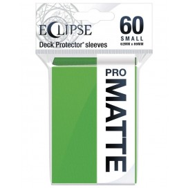  Протектори за карти Ultra Pro - Eclipse Matte Small Size, Lime Green (60 бр.)