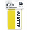  Протектори за карти Ultra Pro - Eclipse Matte Small Size, Lemon Yellow (60 бр.)