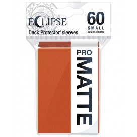  Протектори за карти Ultra Pro - Eclipse Matte Small Size, Pumpkin Orange (60 бр.)