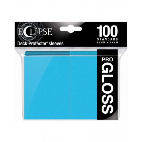 Протектори за карти Ultra Pro - Eclipse Pro-Gloss Standard Size, Sky Blue (100 бр.)