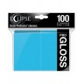 Протектори за карти Ultra Pro - Eclipse Pro-Gloss Standard Size, Sky Blue (100 бр.)