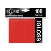  Протектори за карти Ultra Pro - Eclipse Pro-Gloss Standard Size, Apple Red (100 бр.)