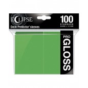  Протектори за карти Ultra Pro - Eclipse Pro-Gloss Standard Size,  Lime Green (100 бр.)