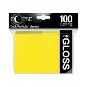  Протектори за карти Ultra Pro - Eclipse Pro-Gloss Standard Size, Yellow Deck (100 бр.)