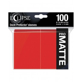  Протектори за карти Ultra Pro - Eclipse Pro-Matte Standard Size, Apple Red (100 бр.)