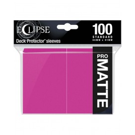  Протектори за карти Ultra Pro - Eclipse Pro-Matte Standard Size, Hot Pink (100 бр.)