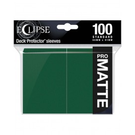 Протектори за карти Ultra Pro - Eclipse Pro-Matte Standard Size, Forest Green (100 бр.)