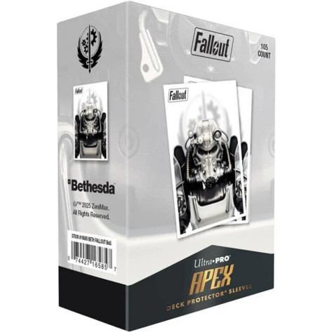 Протектори за карти Ultra Pro - Fallout: Brotherhood of Steel Apex Deck Protector (105 бр.)