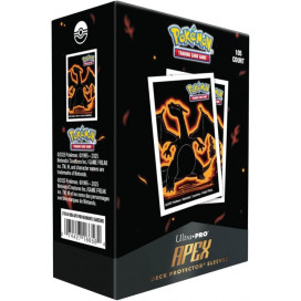 Протектори за карти Ultra Pro - Pokemon TCG: Neon Kanto Charizard Apex Deck Protector Sleeves (105 бр.)