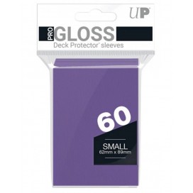  Протектори за карти Ultra Pro - PRO-Gloss Small Size, Purple (60 бр.)