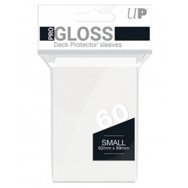  Протектори за карти Ultra Pro - PRO-Gloss Small Size, White (60 бр.)