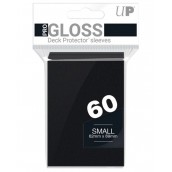  Протектори за карти Ultra Pro - PRO-Gloss Small Size, Black (60 бр.)
