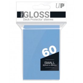  Протектори за карти Ultra Pro - PRO-Gloss Small Size, Light Blue (60 бр.)