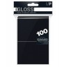  Протектори за карти Ultra Pro - PRO-Gloss Standard Size, Black (100 бр.)