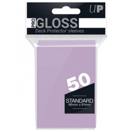  Протектори за карти Ultra Pro - PRO-Gloss Standard Size, Lilac (50 бр.)