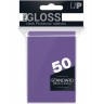 Протектори за карти Ultra Pro - PRO-Gloss Standard Size, Purple (50 бр.)