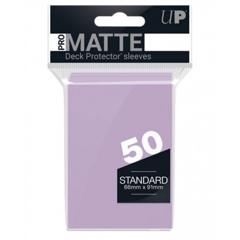  Протектори за карти Ultra Pro - PRO-Matte Standard Size, Lilac (50 бр.)