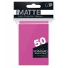  Протектори за карти Ultra Pro - PRO-Matte Standard Size, Bright Pink (50 бр.)