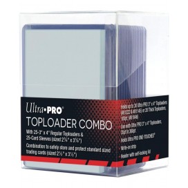 Протектори за карти Ultra Pro - Toploader Combo, Clear (50 бр.)