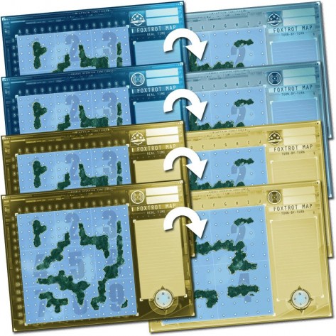  Разширение за настолна игра Captain Sonar: Foxtrot Map