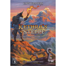  Разширение за настолна игра Cartographers Heroes - Map Pack 5: Kethras Steppe