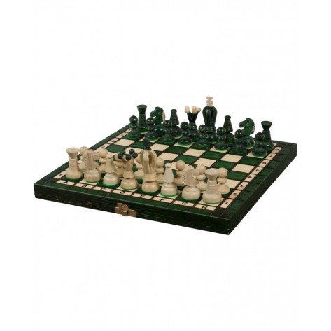 Шах Sunrise - Small King's Chess, зелен