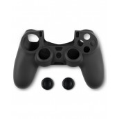  Силиконов кейс и тапи Spartan Gear, за DualShock 4, черен