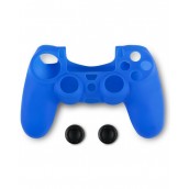  Силиконов кейс и тапи Spartan Gear, за DualShock 4, син