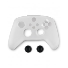  Силиконов кейс и тапи Spartan Gear, за Xbox Series, бял