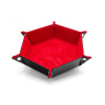 Табла за зарове GlassStaff - Foldable Dice Tray, Dragon Skin Edition, червена