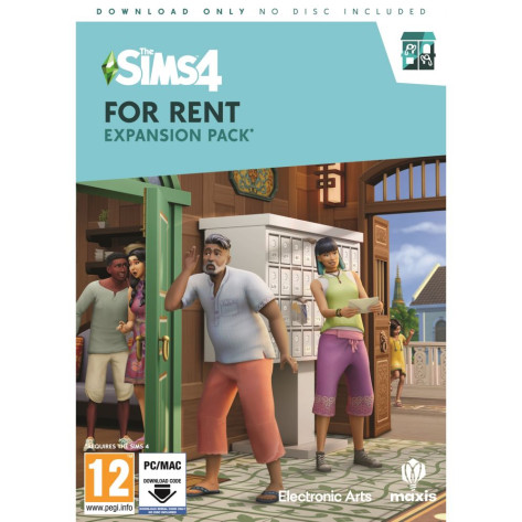For Rent Pack Игра The Sims 4: For Rent Expansion Pack - Код в кутия за Компютър на ...
