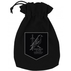  Торбичка за зарове Q-Workshop - Game of Thrones Dice Pouch: Night's Watch