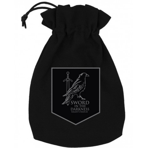 Торбичка за зарове Q-Workshop - Game of Thrones Dice Pouch: Night's Watch
