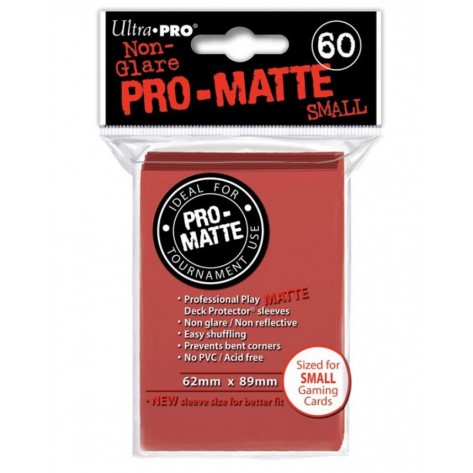 Ultra Pro Card Protector Pack - Small Size (Yu-Gi-Oh!) Pro-matte - Червени 60 бр.