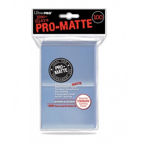 Ultra Pro Card Protector Pack - Standard Size - Clear, Pro Matte (100)