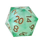  Зар GlassStaff - Liquid Core Dice D20, Ocean Orb
