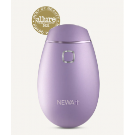 Безжичен уред NEWA + за намаляване на бръчки и подобряване еластичността на кожата, лилав + подарък опаковка Lift Activator Gel (130 мл)